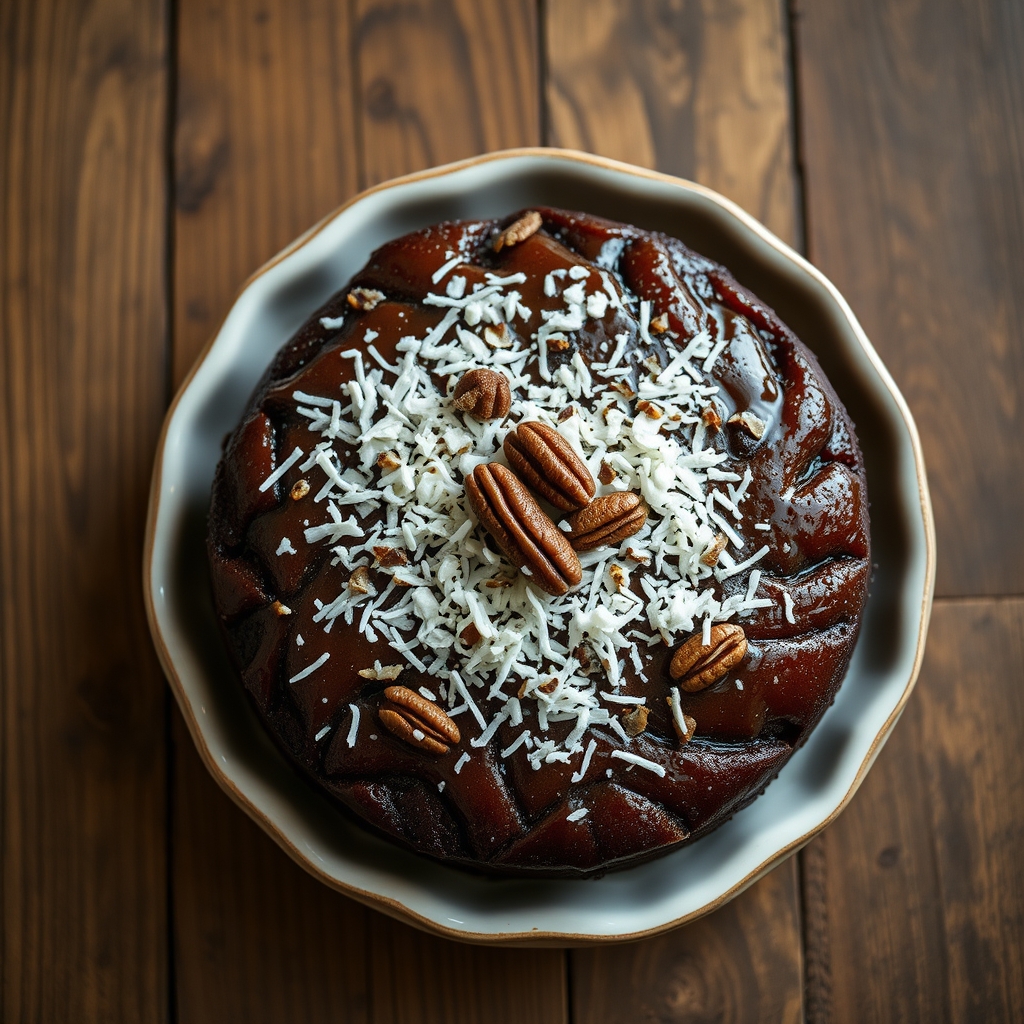 German Chocolate Upside-Down Cake