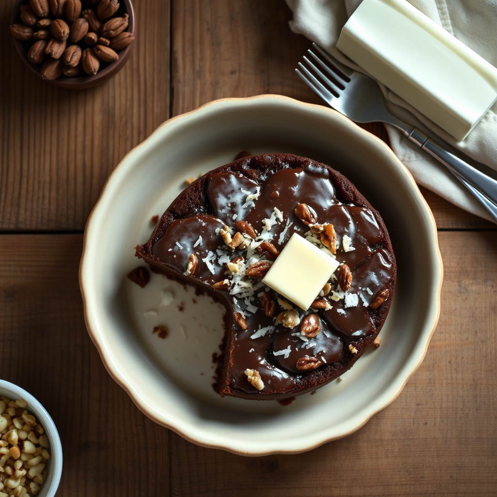 German Chocolate Upside Down Cake