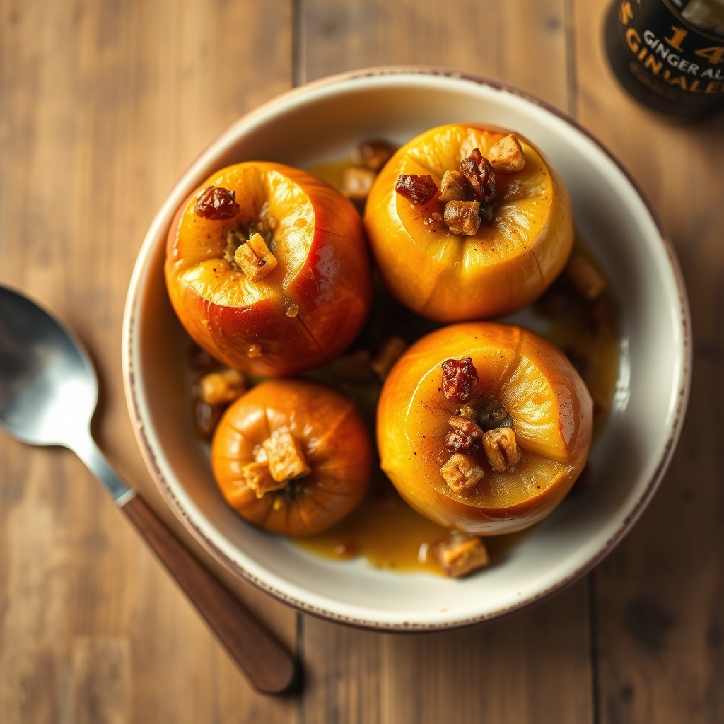 Ginger Ale Baked Apples(Heart Healthy)