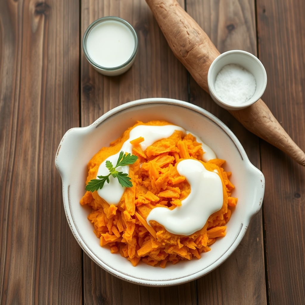 Grated Sweet Potato Pudding