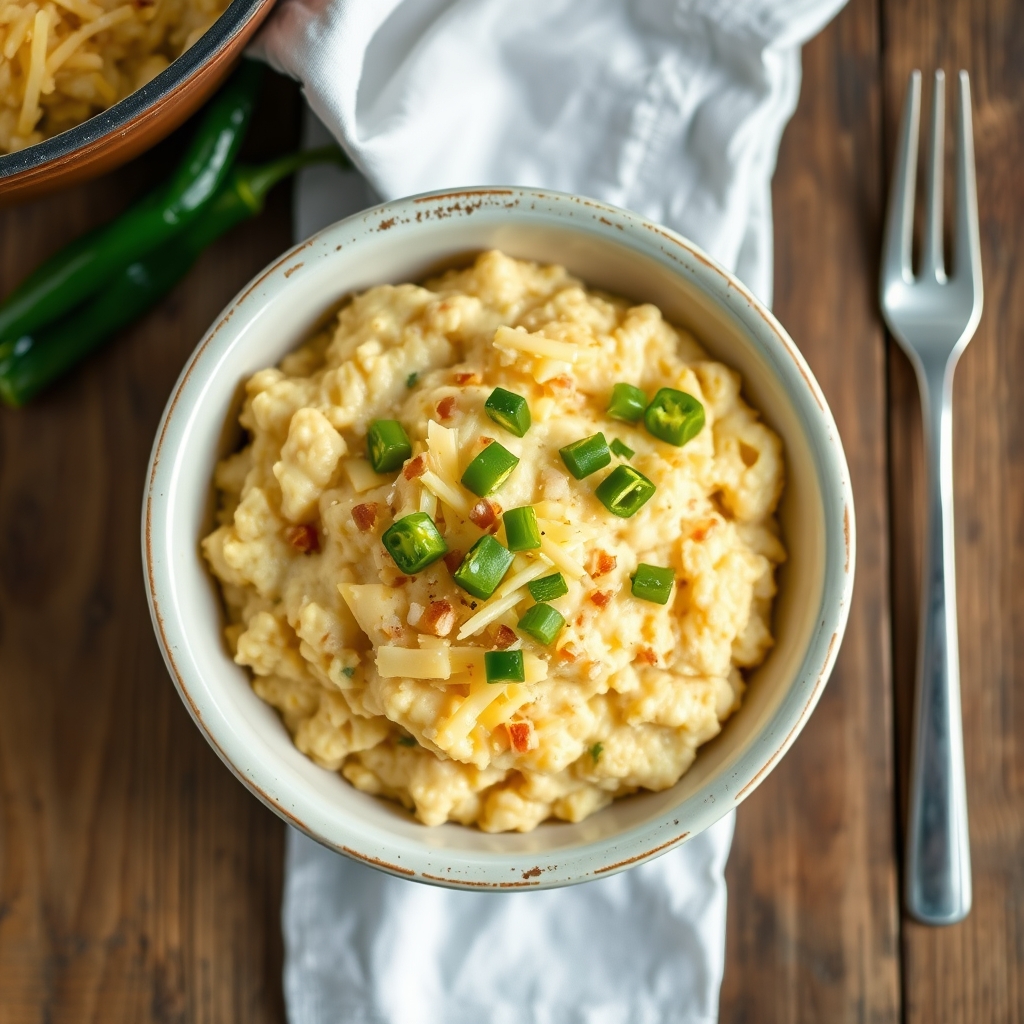 Green Chile Casserole Grits