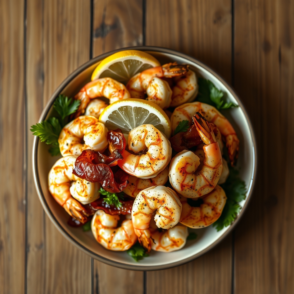 Grilled Lemon Pepper Shrimp