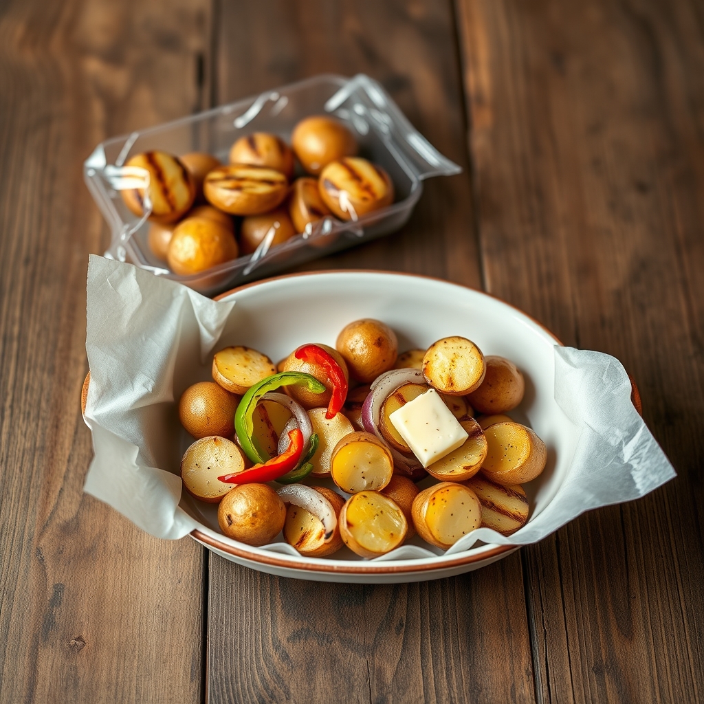 Grilled Potatoes In A Package