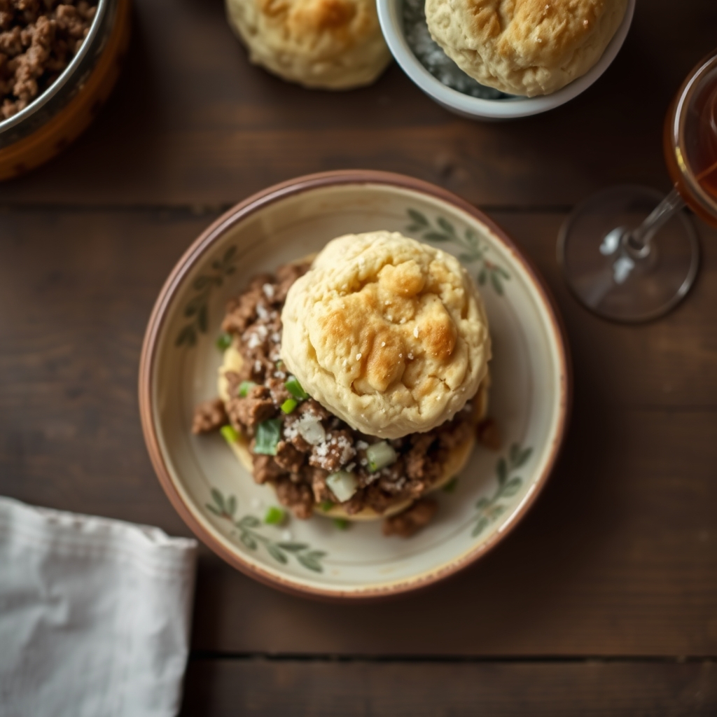 Ground Beef 'N Biscuits