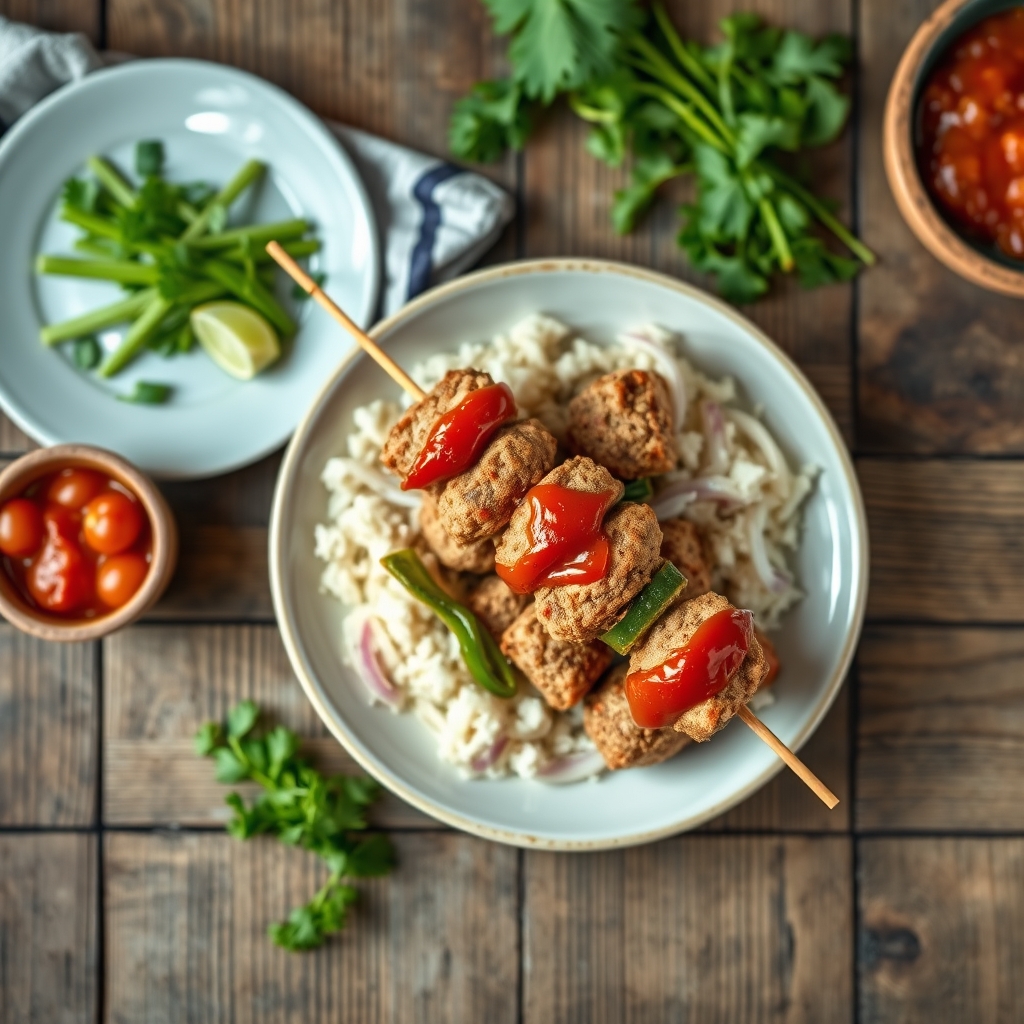 Ground Turkey Kebabs(Microwave)