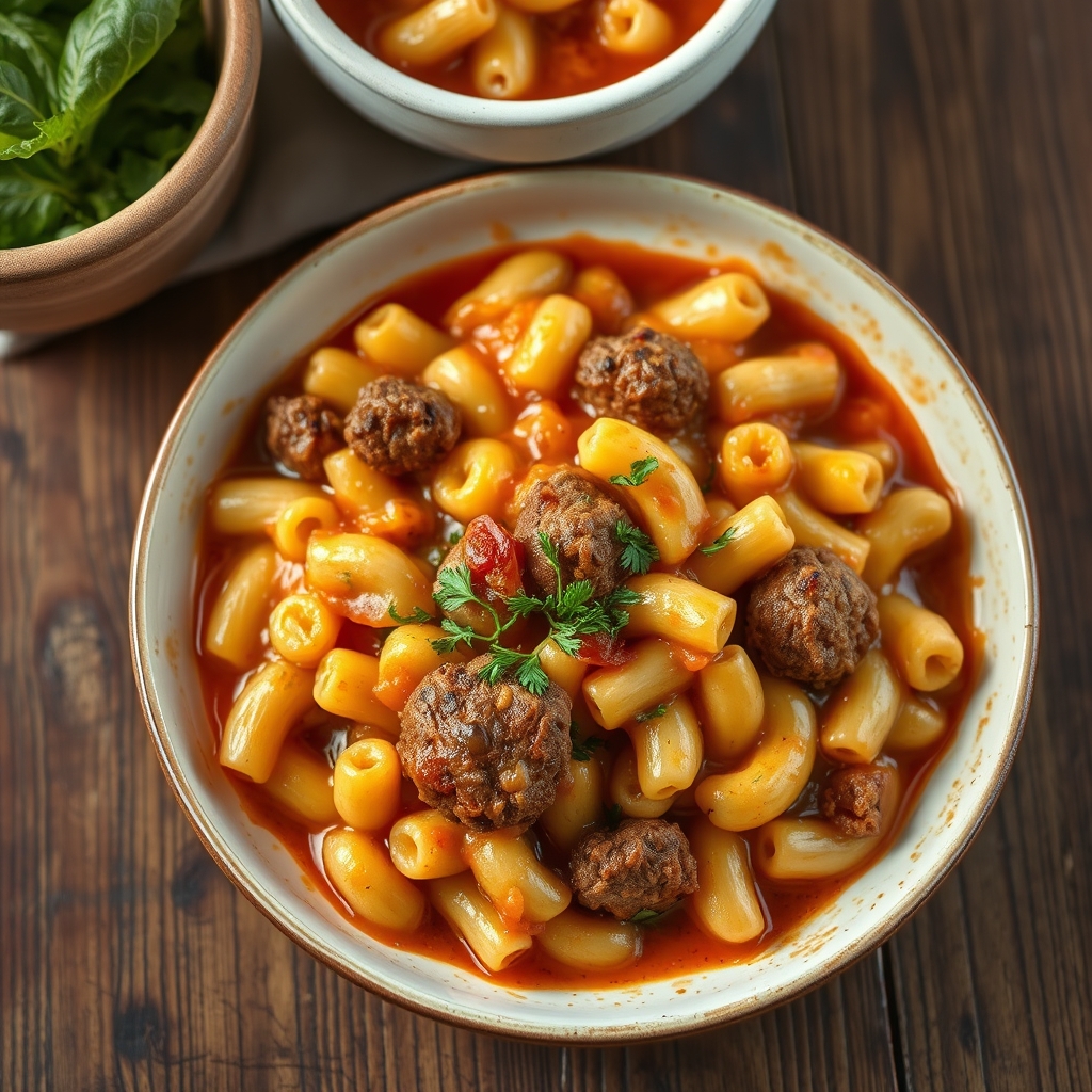 Hamburger And Macaroni Casserole
