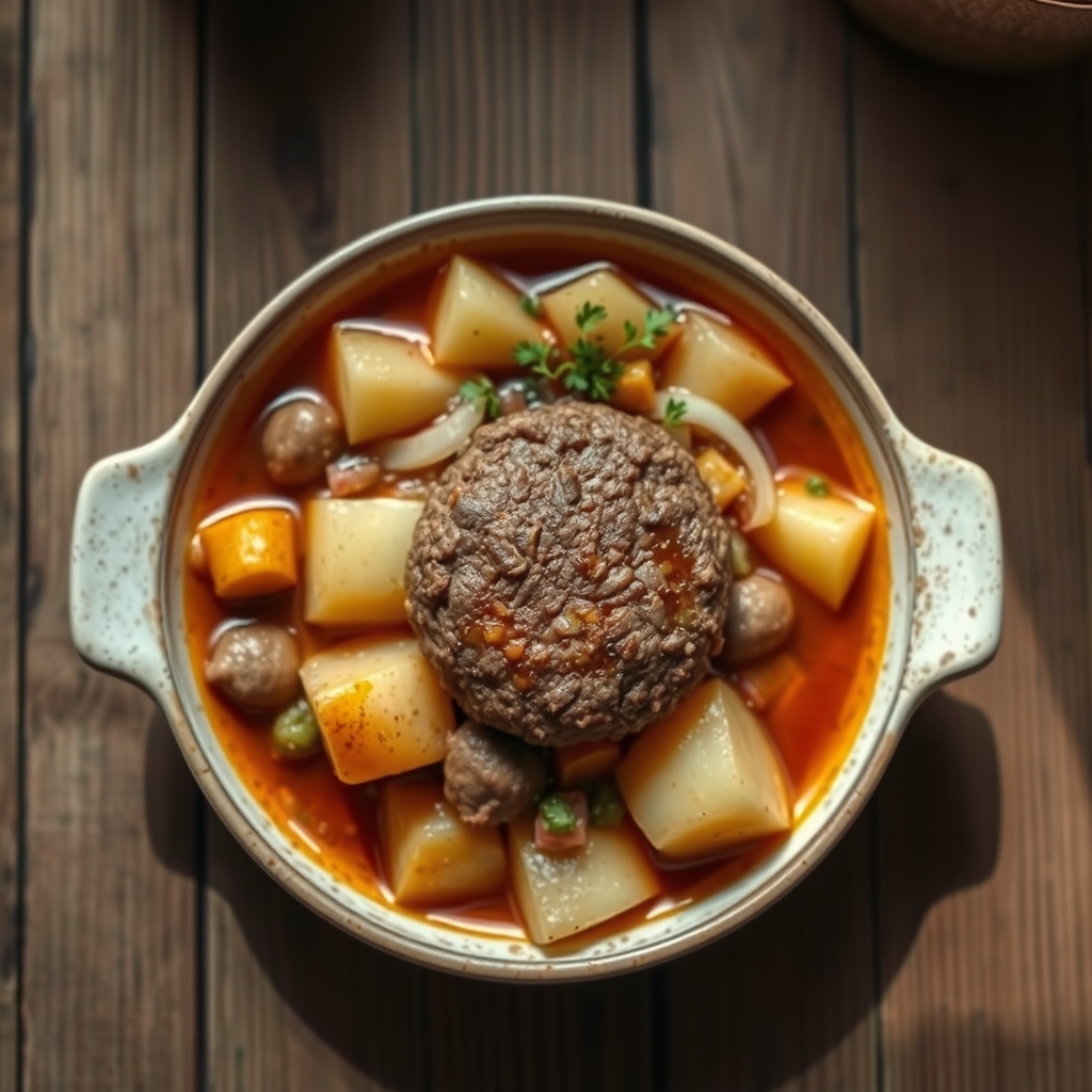 Hamburger Potato Hot Dish