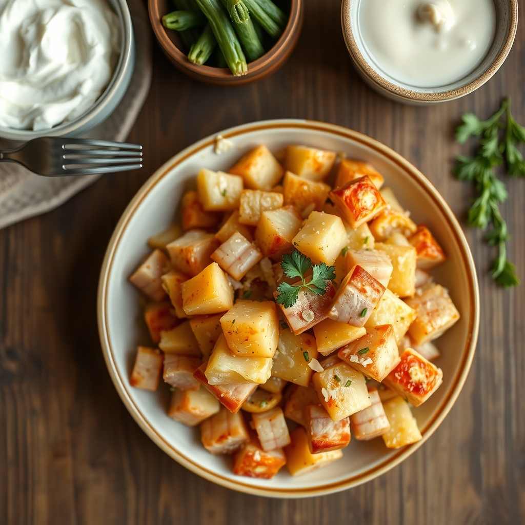Hash Brown Ham Casserole