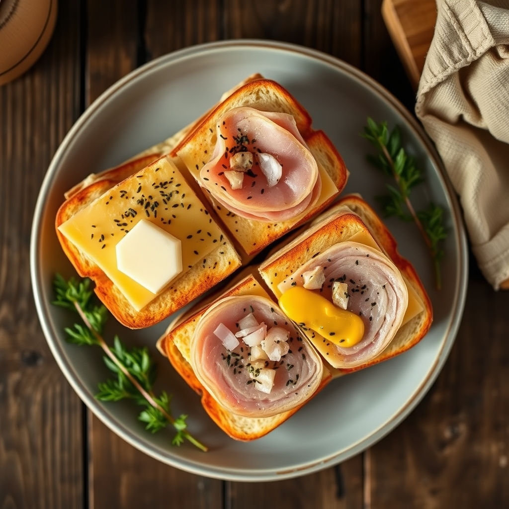 Hot Ham And Cheese Sandwiches