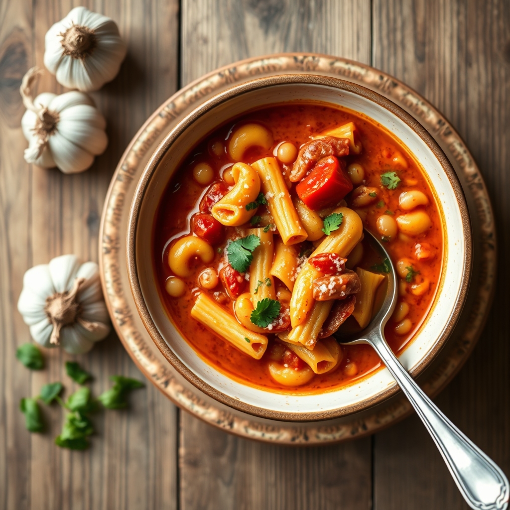 Italian Pasta And Bean Soup(Pasta E Fagioli)