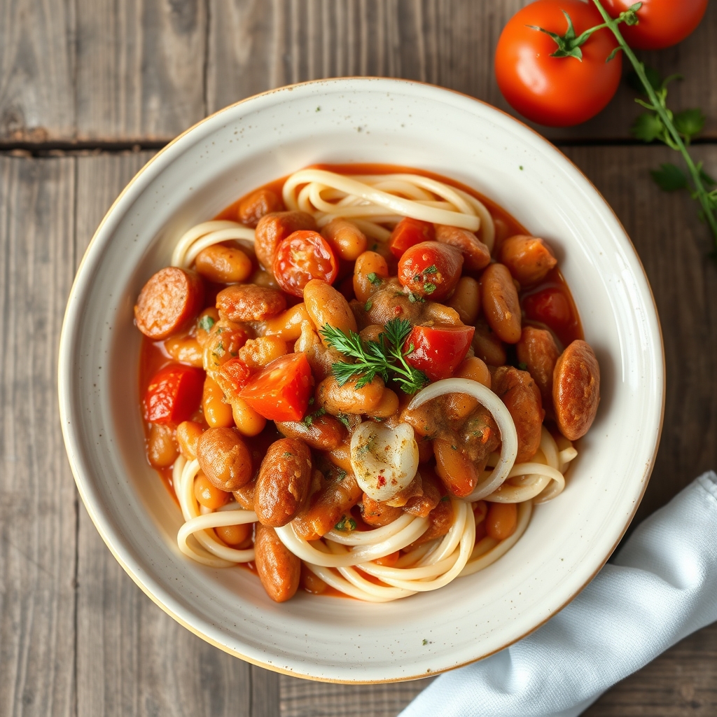Italian Sausage Bean Casserole