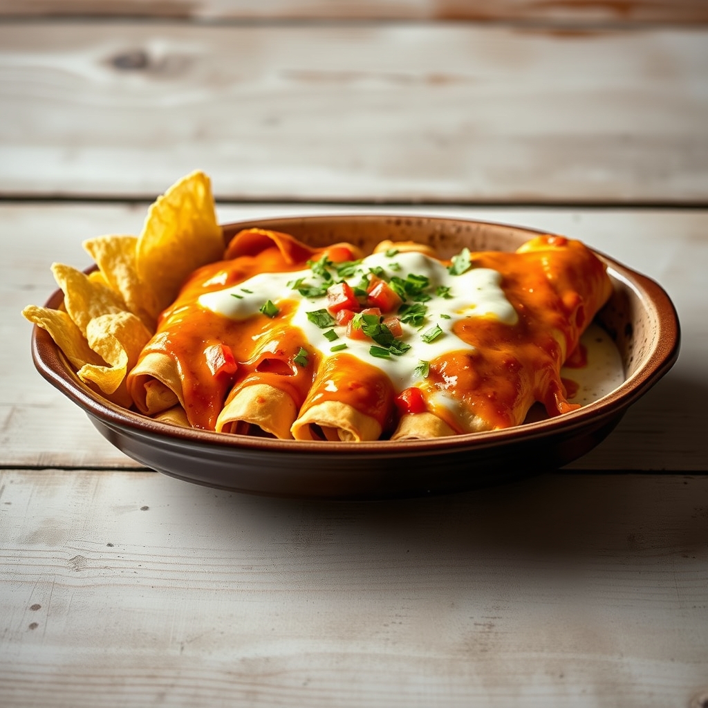 King Ranch Chicken Enchiladas