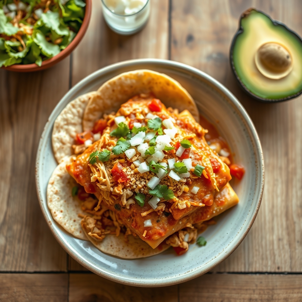 Las Palmas Turkey Enchiladas