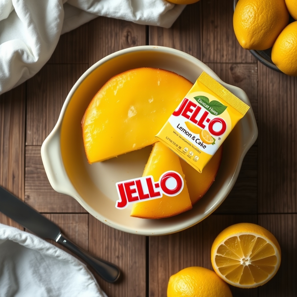 Lemon Jell-O Cake