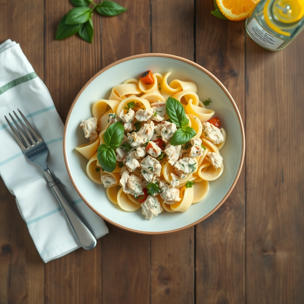 Light Chicken And Pasta Salad