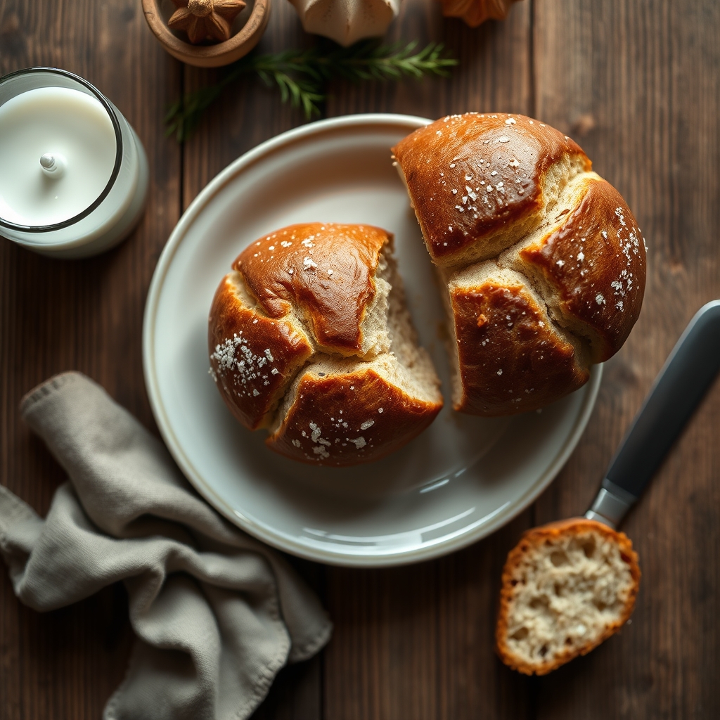 Lithuanian Sweet Bread(Pyragas; A Simplified Version Of A Traditional Holiday Bread)