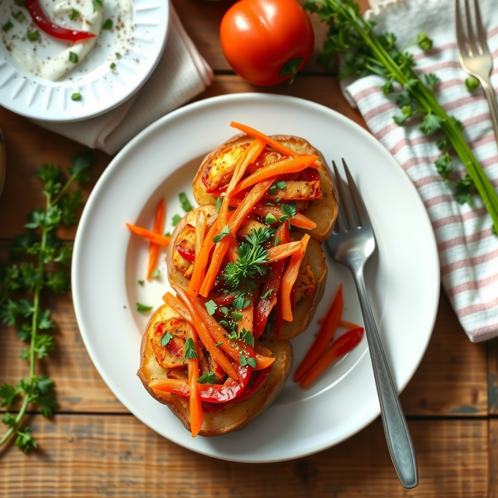 Low-Fat Stuffed Potatoes