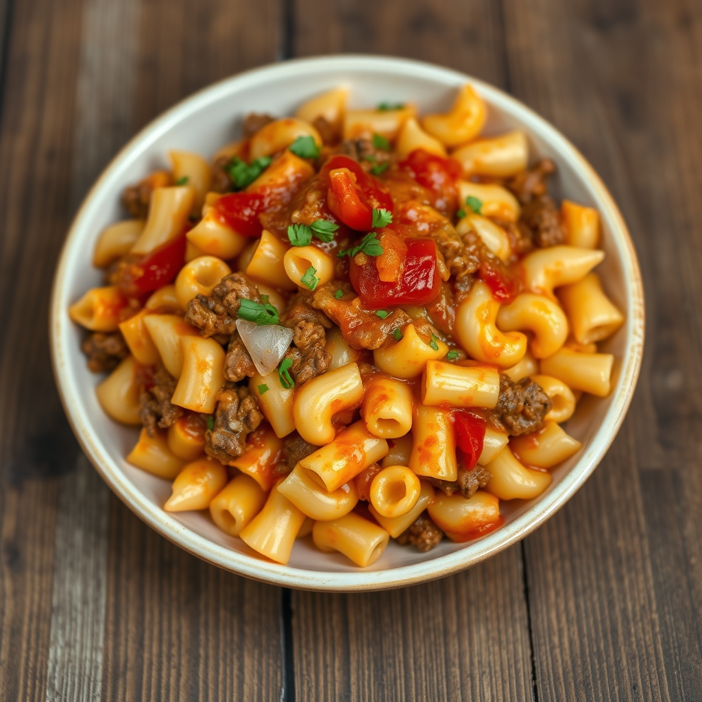 Macaroni Beef And Cheese Casserole
