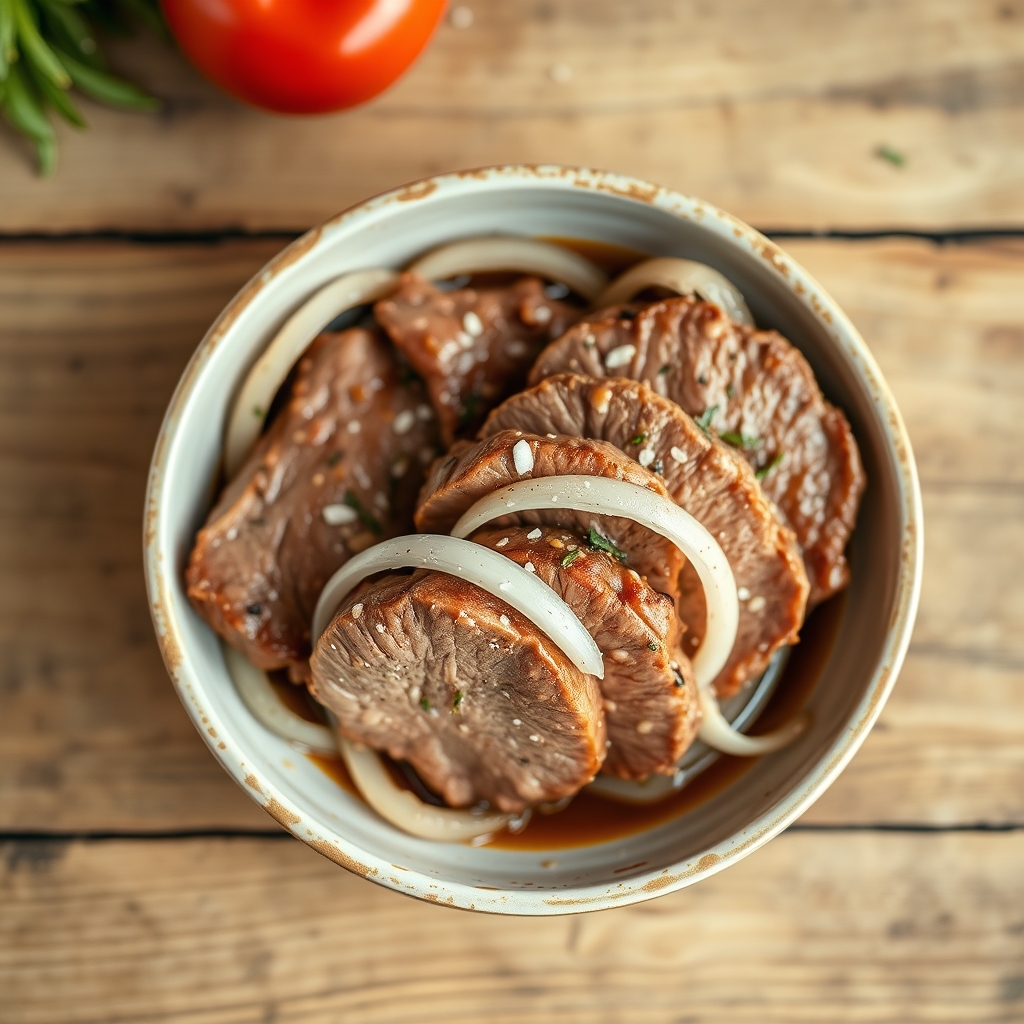 Marinated Beef Slices