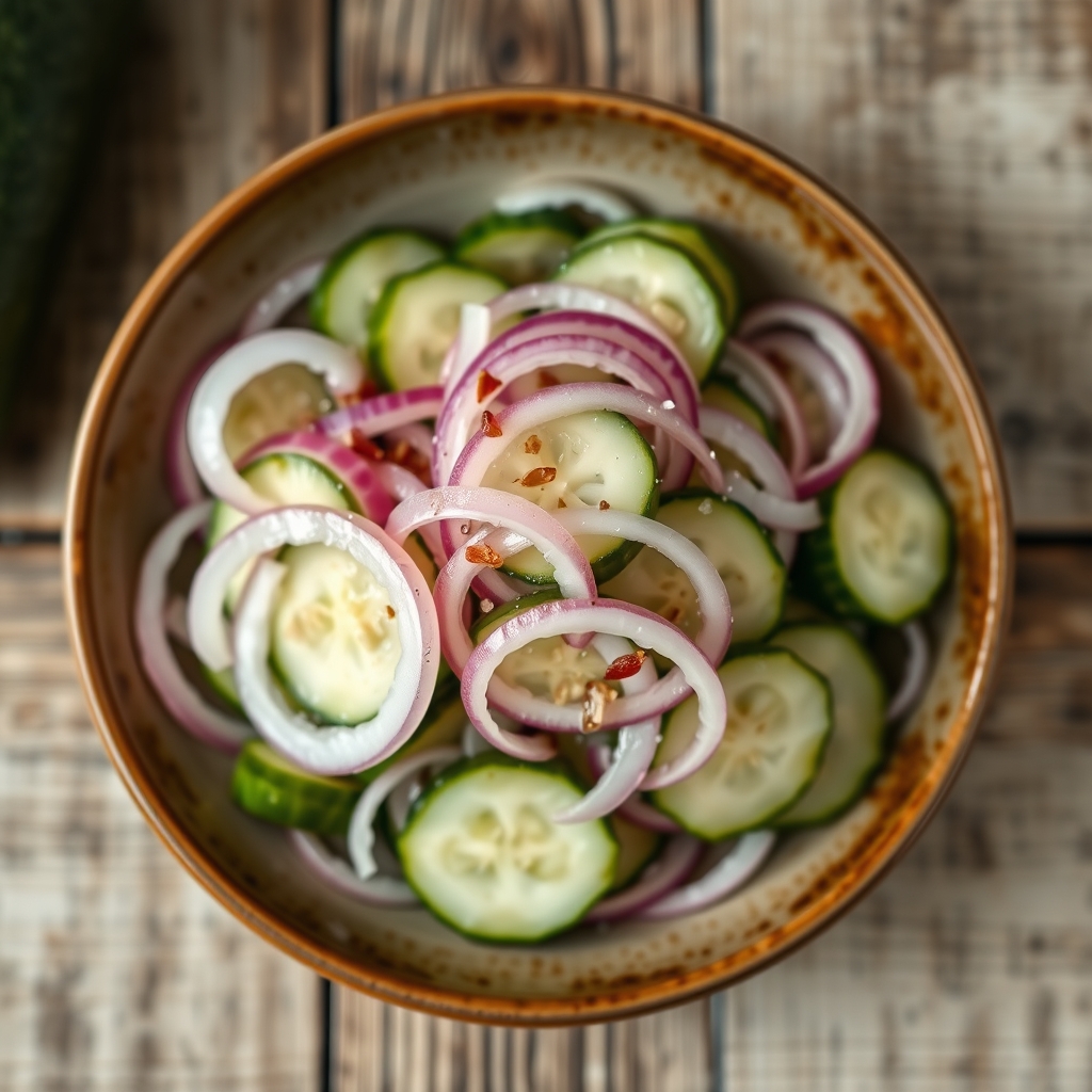 Marinated Cucumber And Sweet Onion Salad