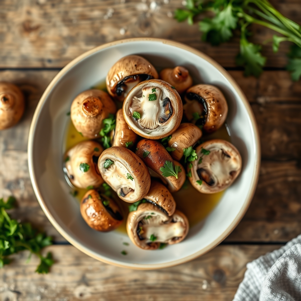 Marinated Fresh Mushrooms