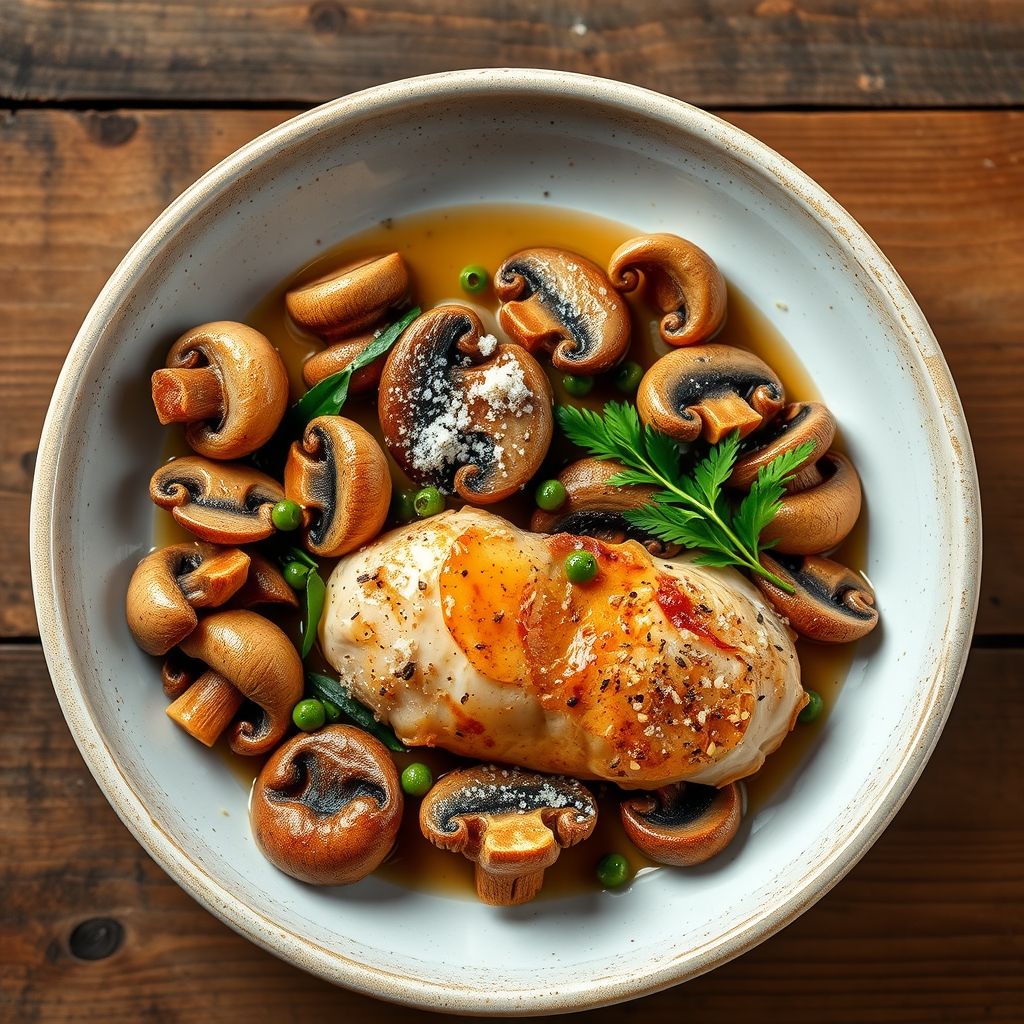 Mediterranean Chicken And Mushrooms