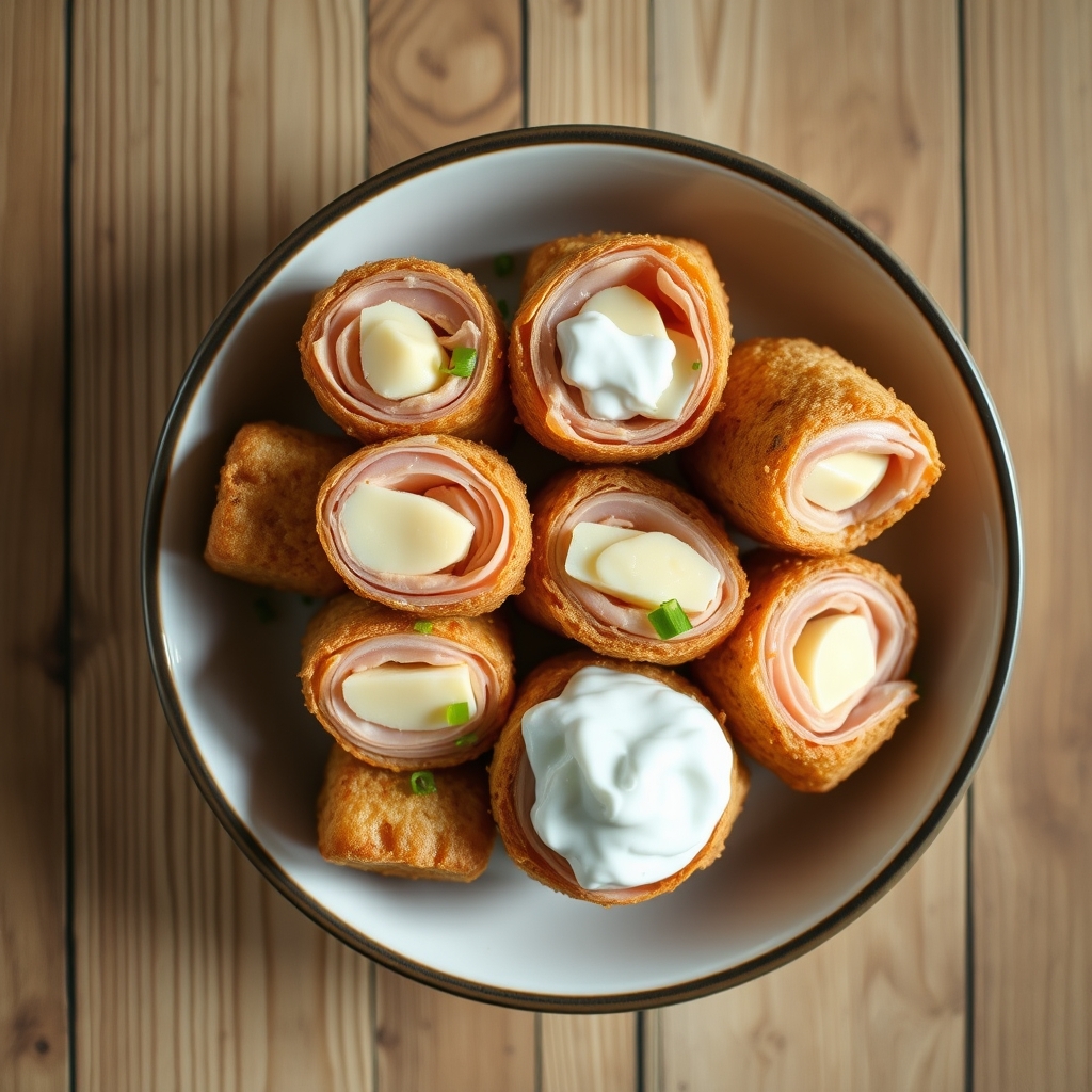 Microwave Ham Roll-Ups