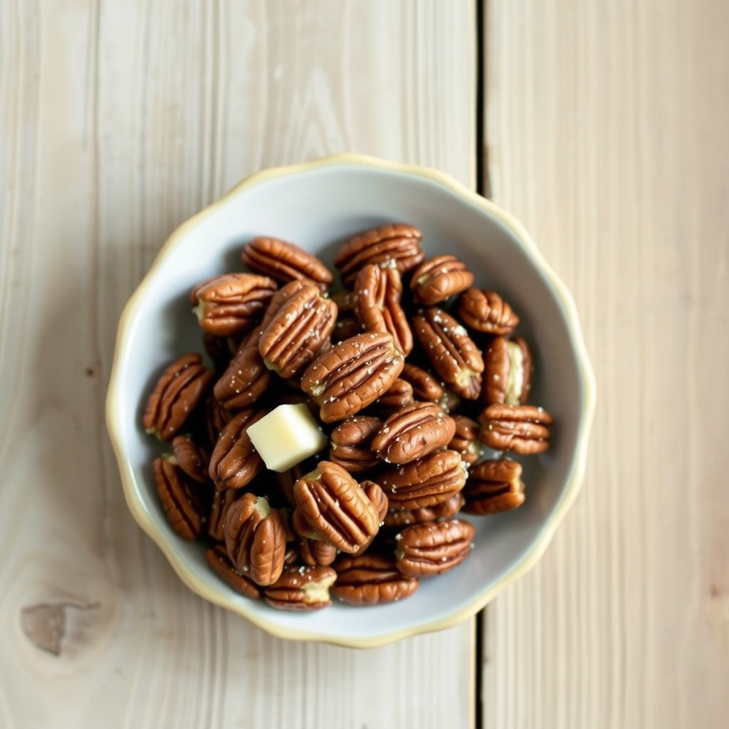 Microwave Toasted Seasoned Pecans