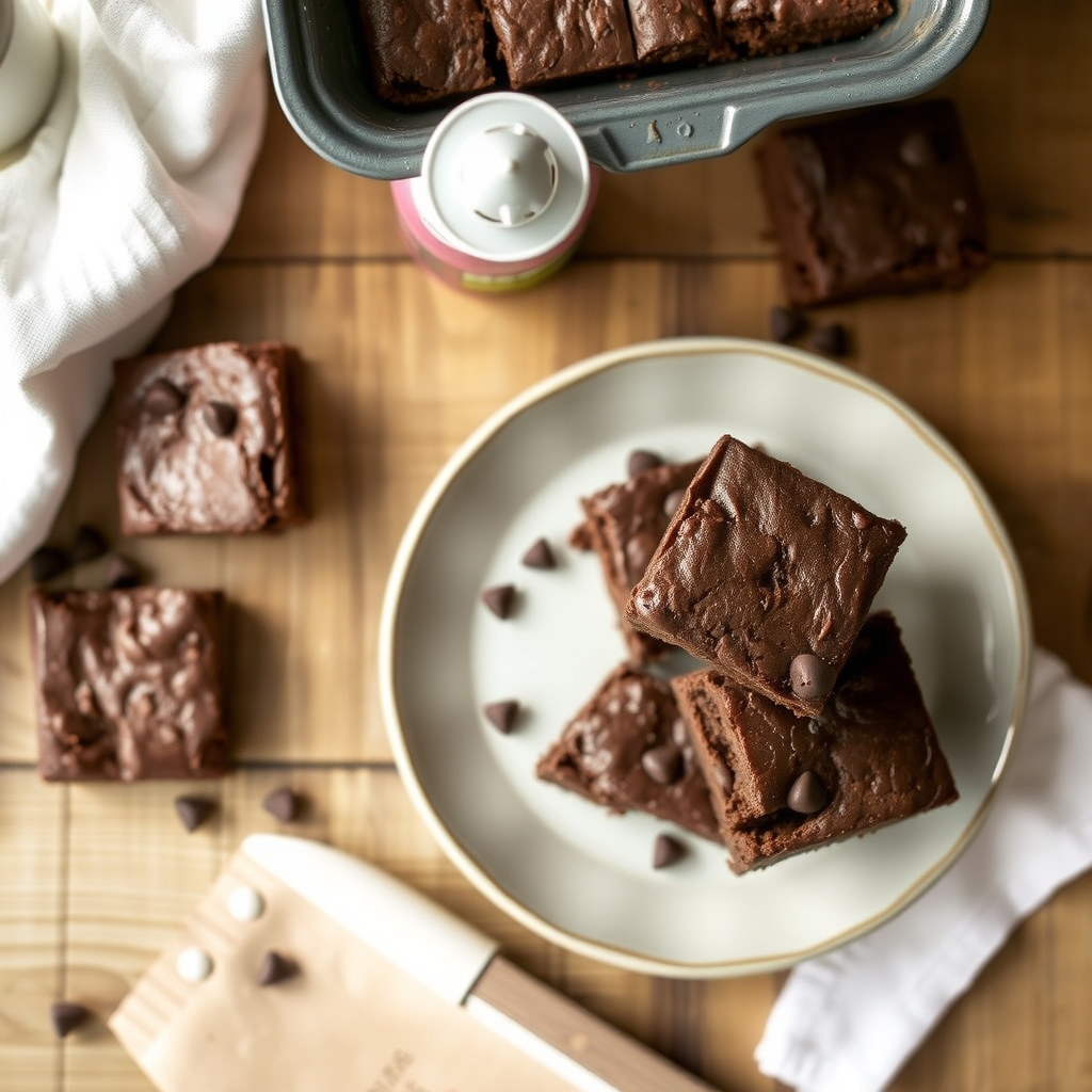 Moist Low-Fat Brownies