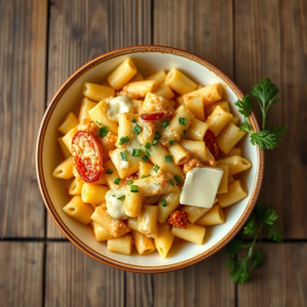 Mostaccioli Con Formaggio(Baked Macaroni And Cheese)