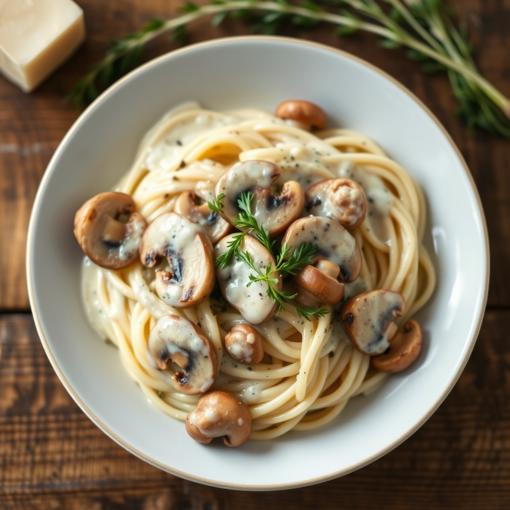 Mushroom-Alfredo Sauce