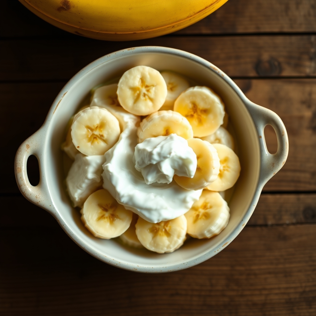 No Bake Banana Pudding