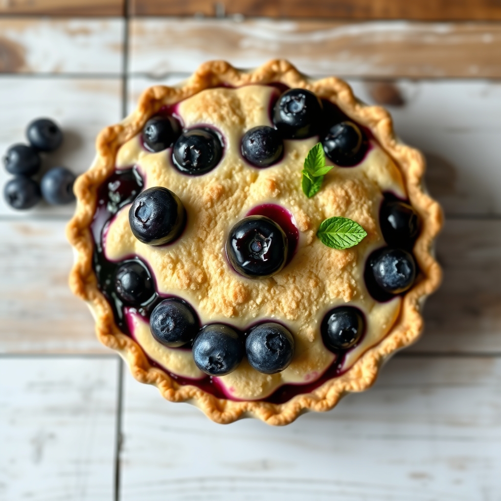 No Bake Blueberry Pie
