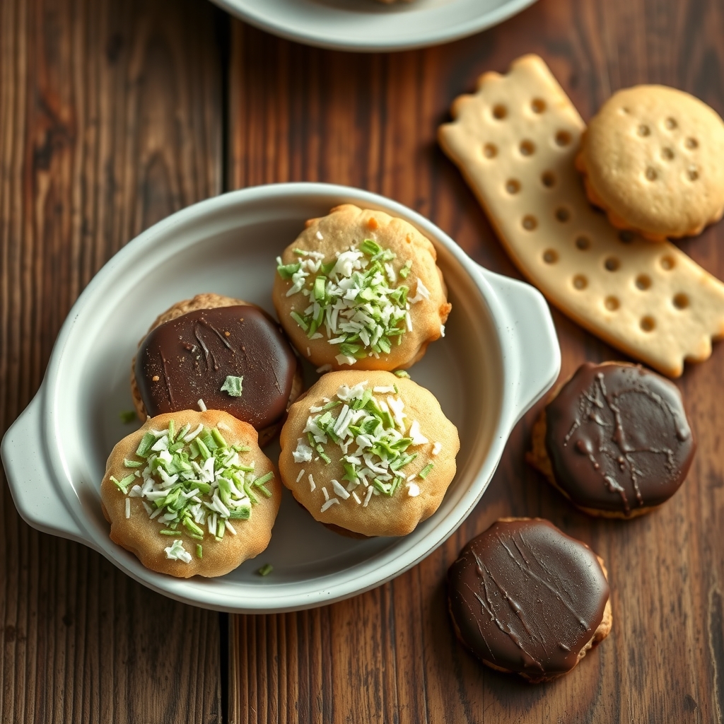 No Bake Hamburger Cookies