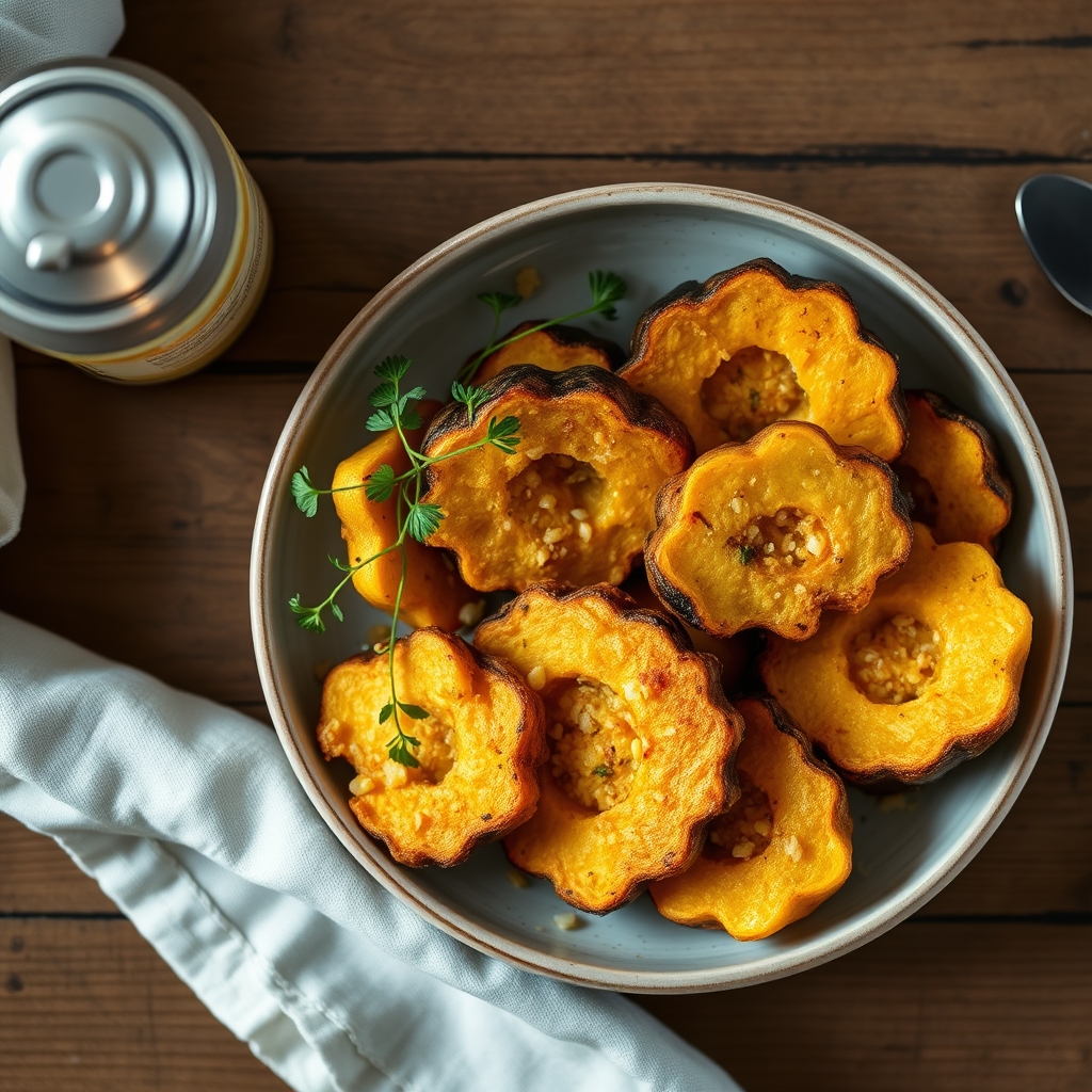No Fat Oven-Fried Squash