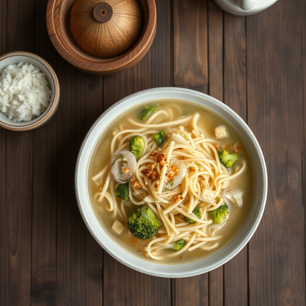 Noodle Broccoli Cheese Soup
