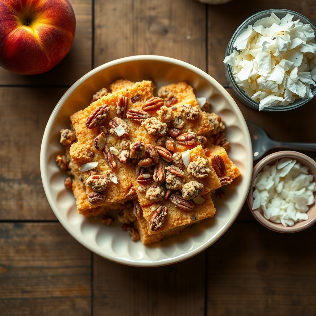 Nutty Peach Crunch
