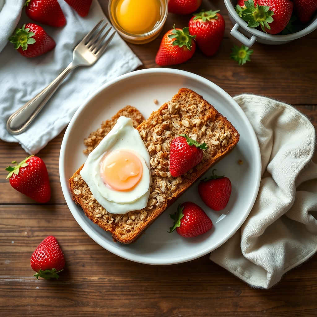 Oatmeal Strawberry Bread