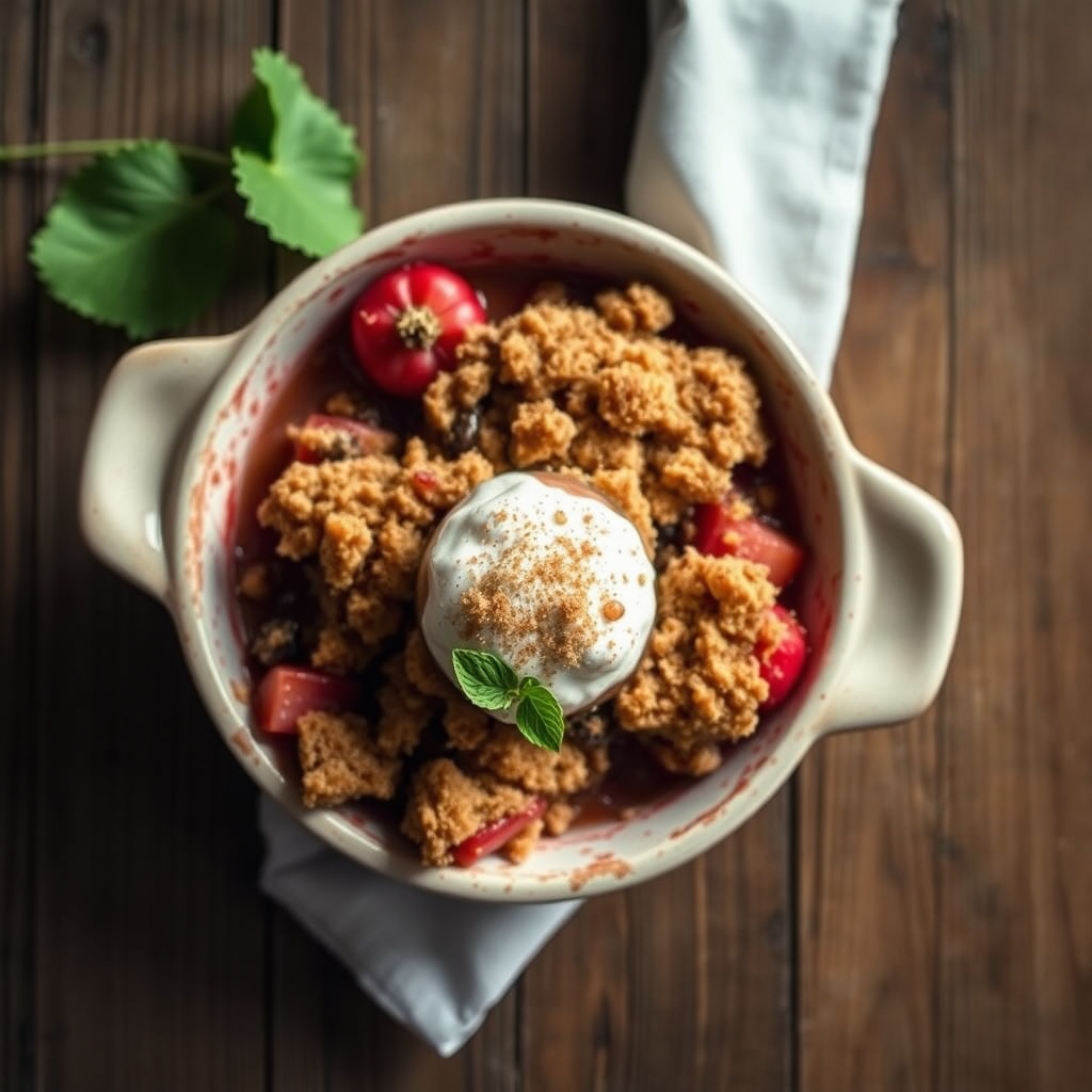 Old Fashion Rhubarb Crisp