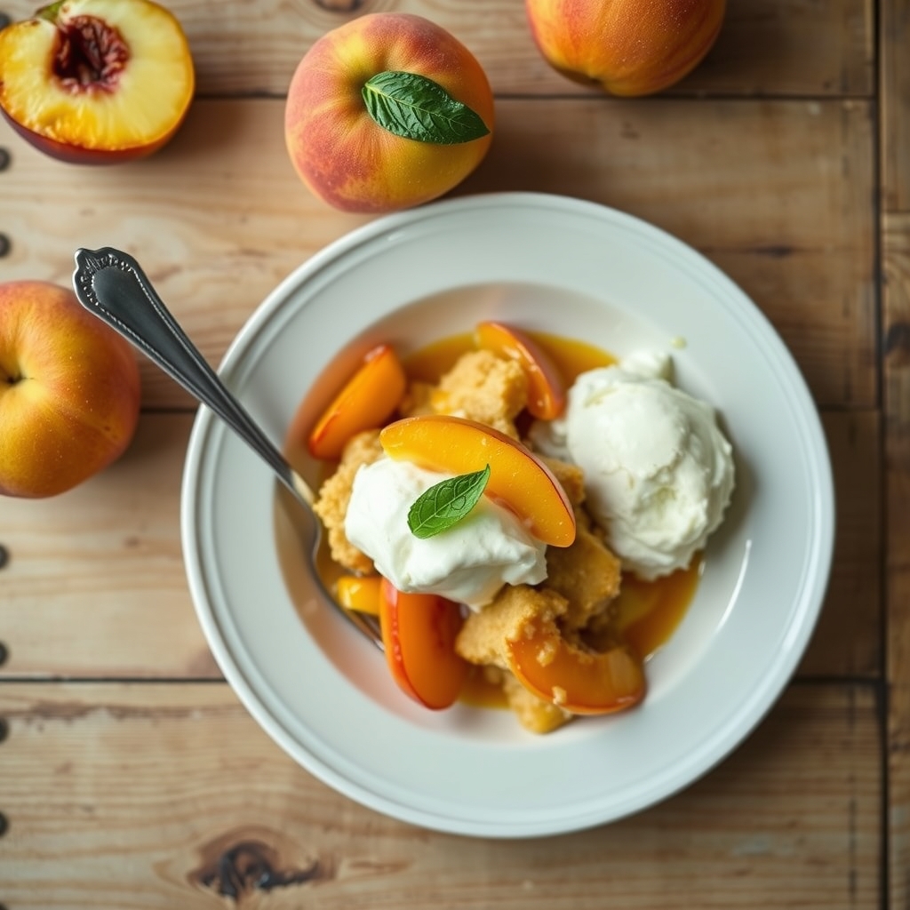 Old Fashioned Peach Cobbler