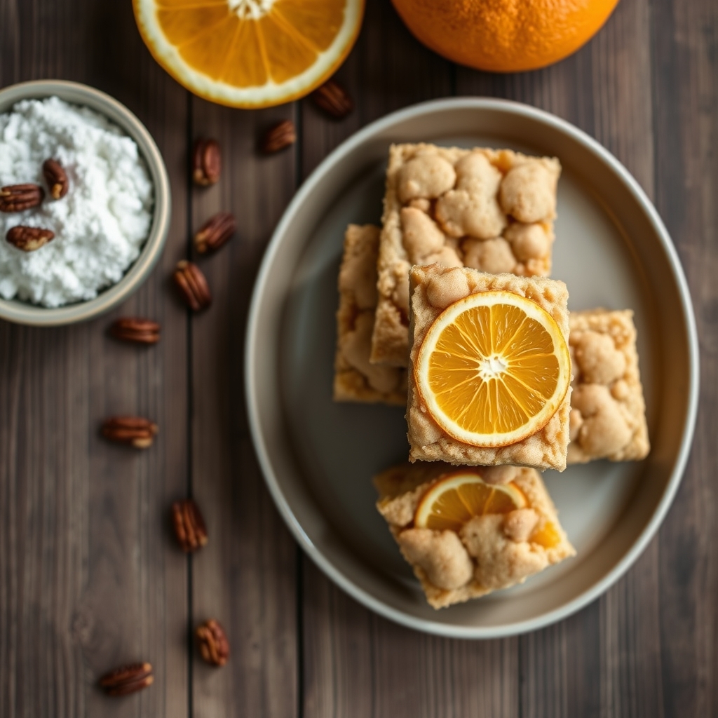 Orange Slice Cookie Bars
