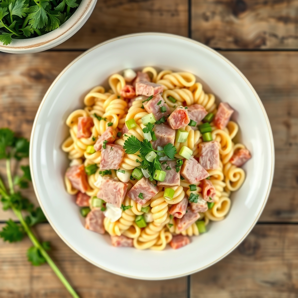 Parsley, Ham And Pasta Salad