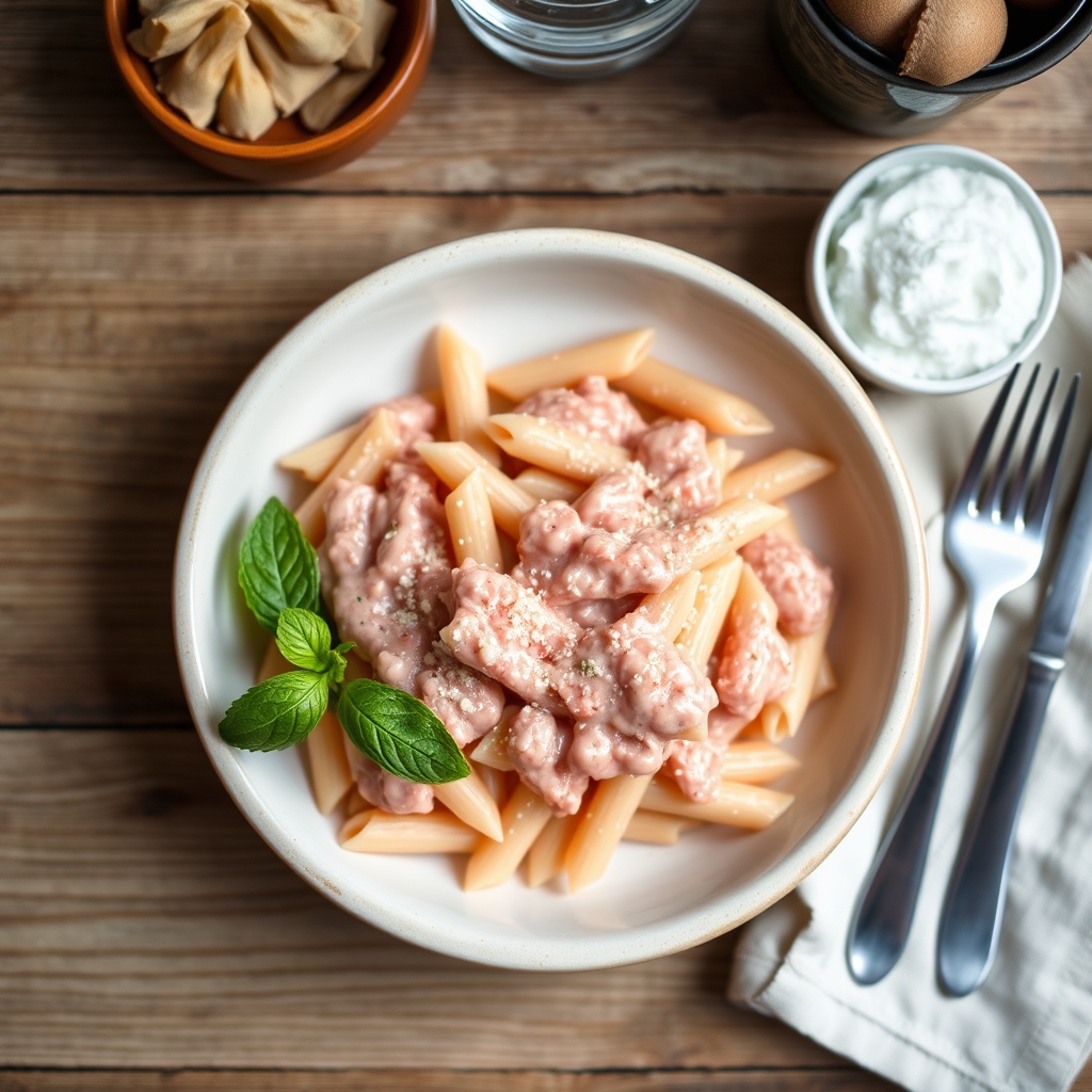 Pasta With Pink Vodka Sauce