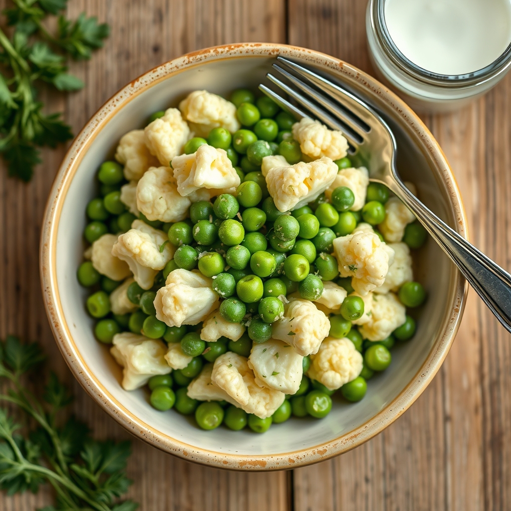 Pea And Cauliflower Salad