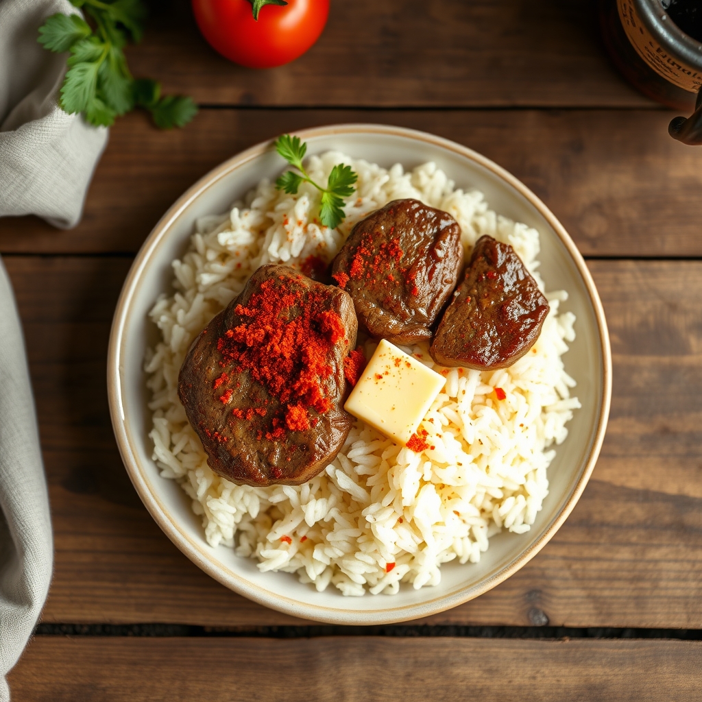 Pepper Steak And Rice