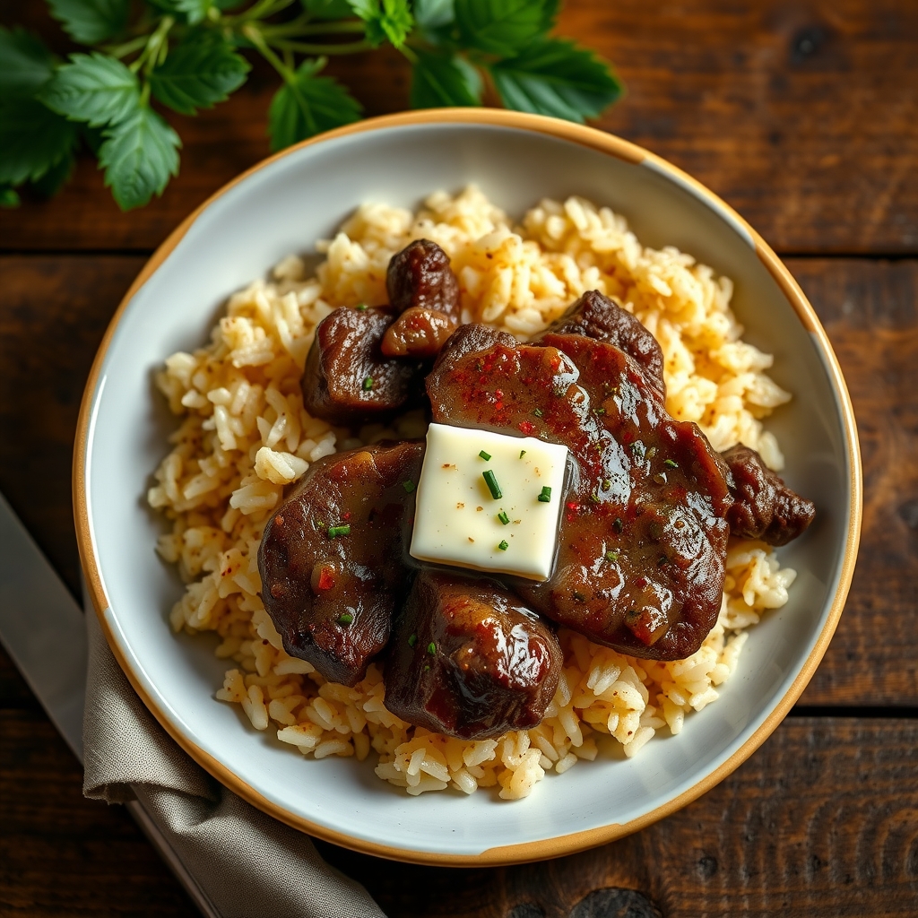Pepper Steak With Rice