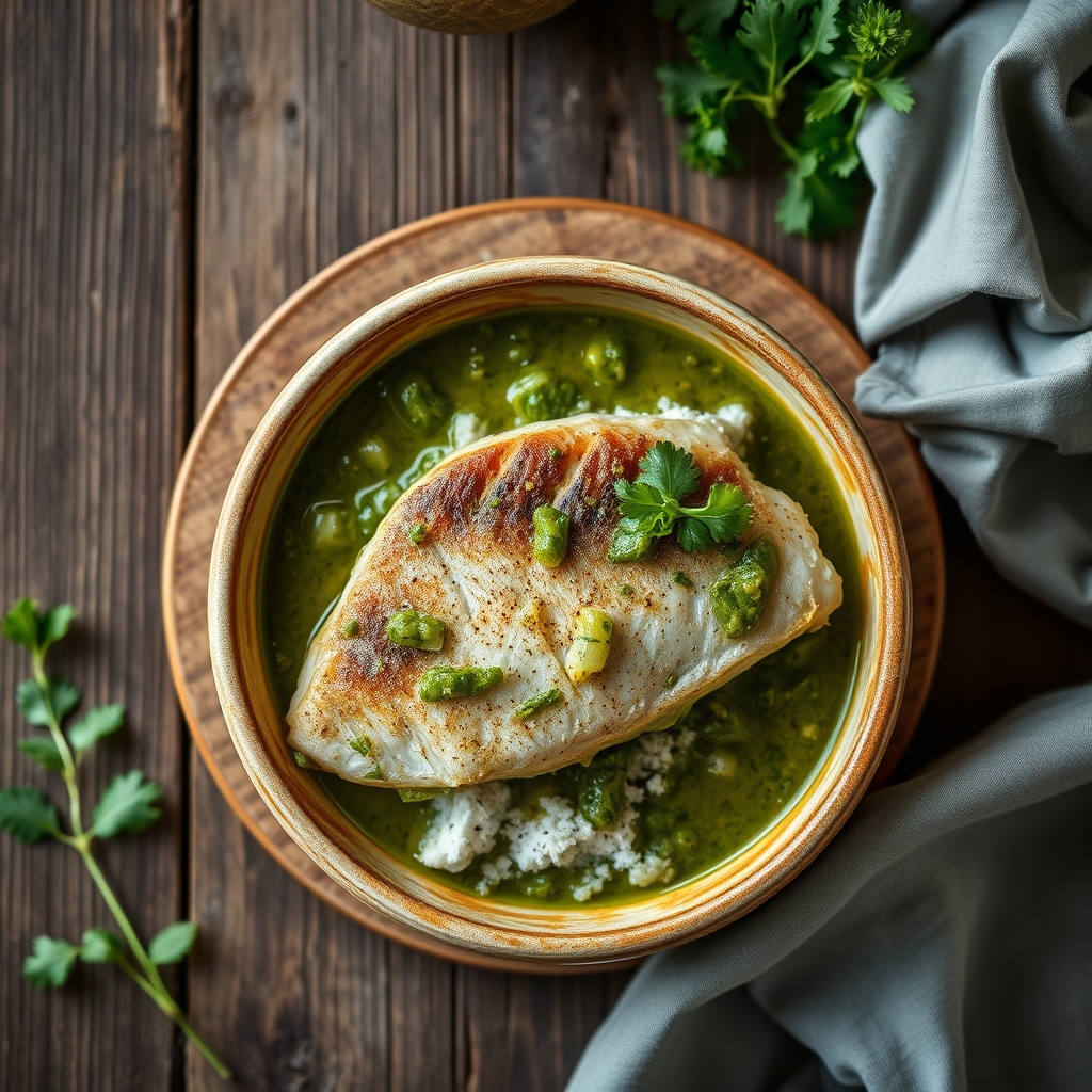Pescado En Salsa Verde(Fish In Green Sauce)