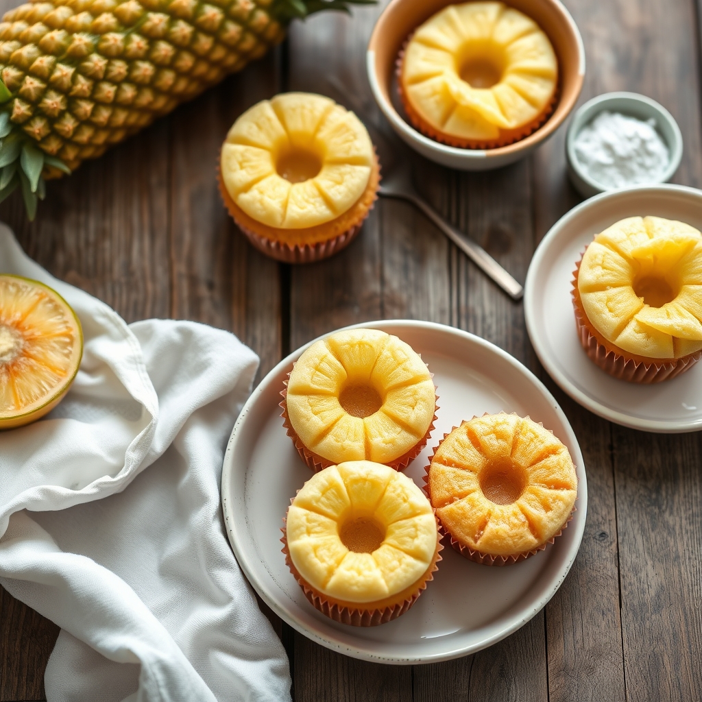Pineapple Cupcakes