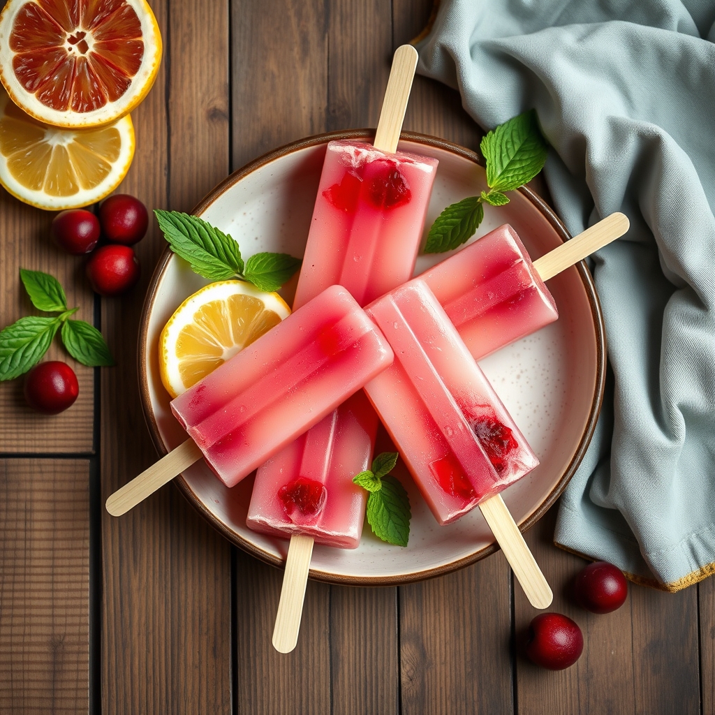 Pink Lemonade Pops