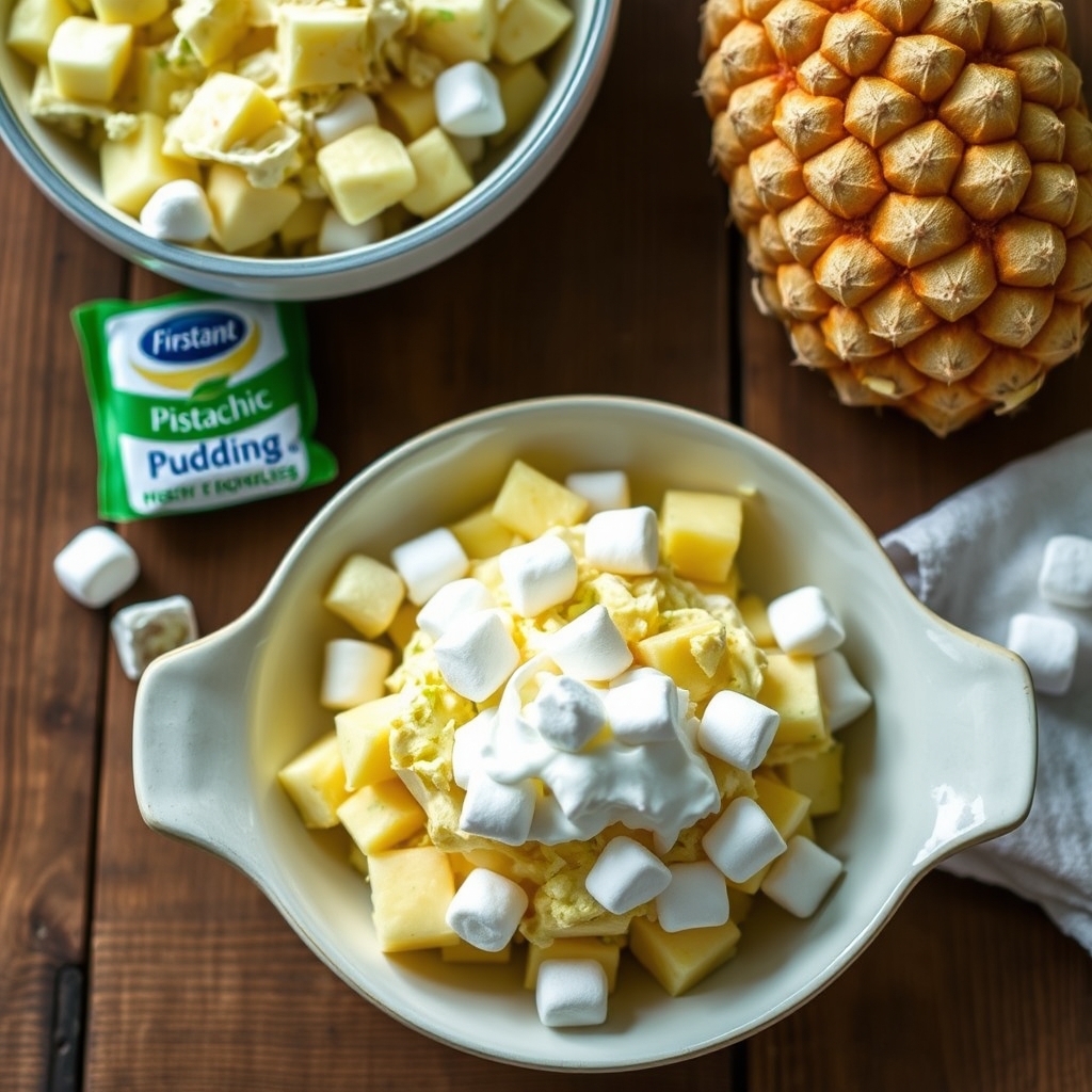 Pistachio Pudding Pineapple Salad